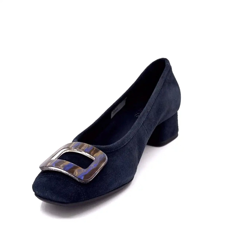 Reqins Kornelia Daim Marine Ivoire Chaussures