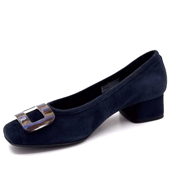 Reqins Kornelia Suede Marine Ivoire Chaussures