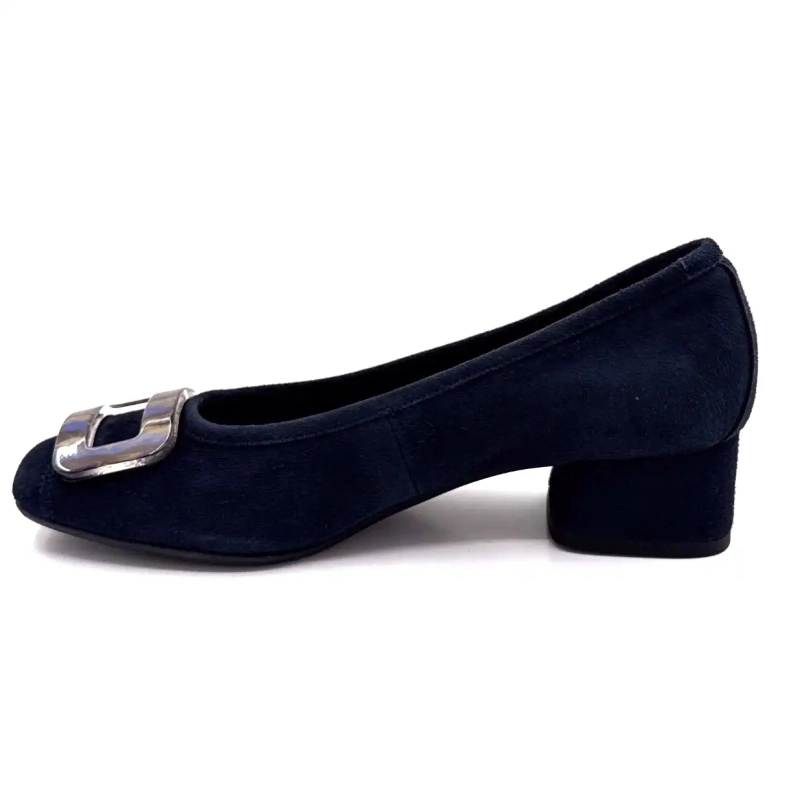Reqins Kornelia Suede Marine Ivoire Chaussures