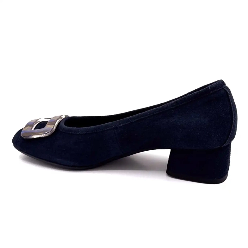 Reqins Kornelia Suede Marine Ivoire Chaussures