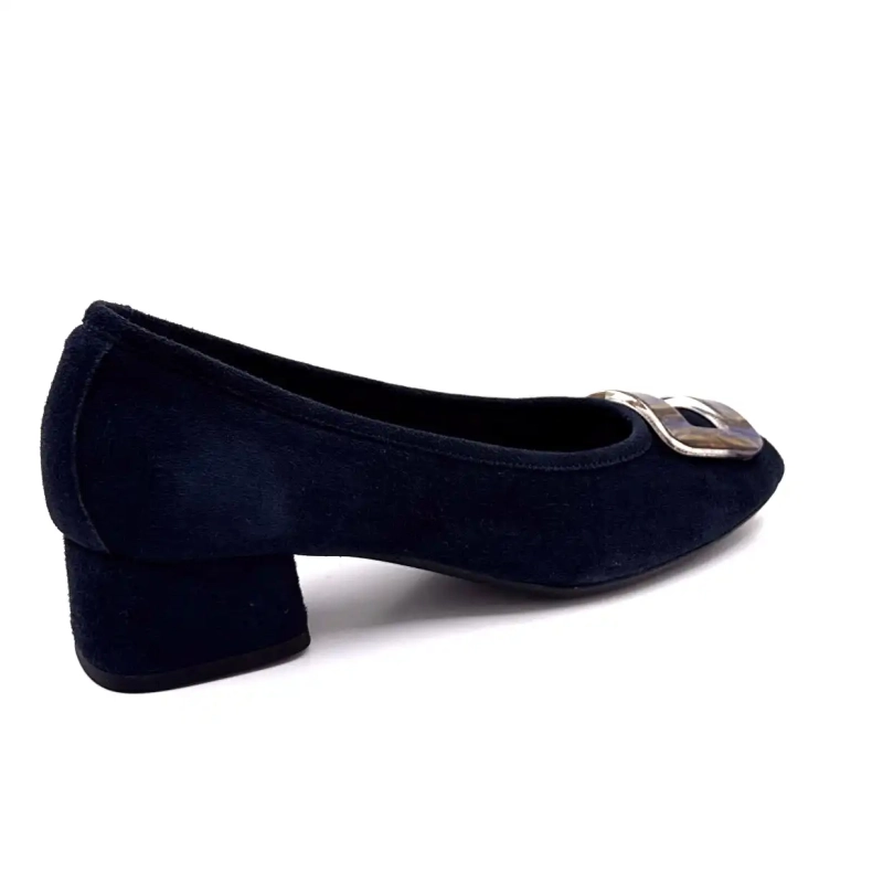 Reqins Kornelia Daim Marine Ivoire Chaussures