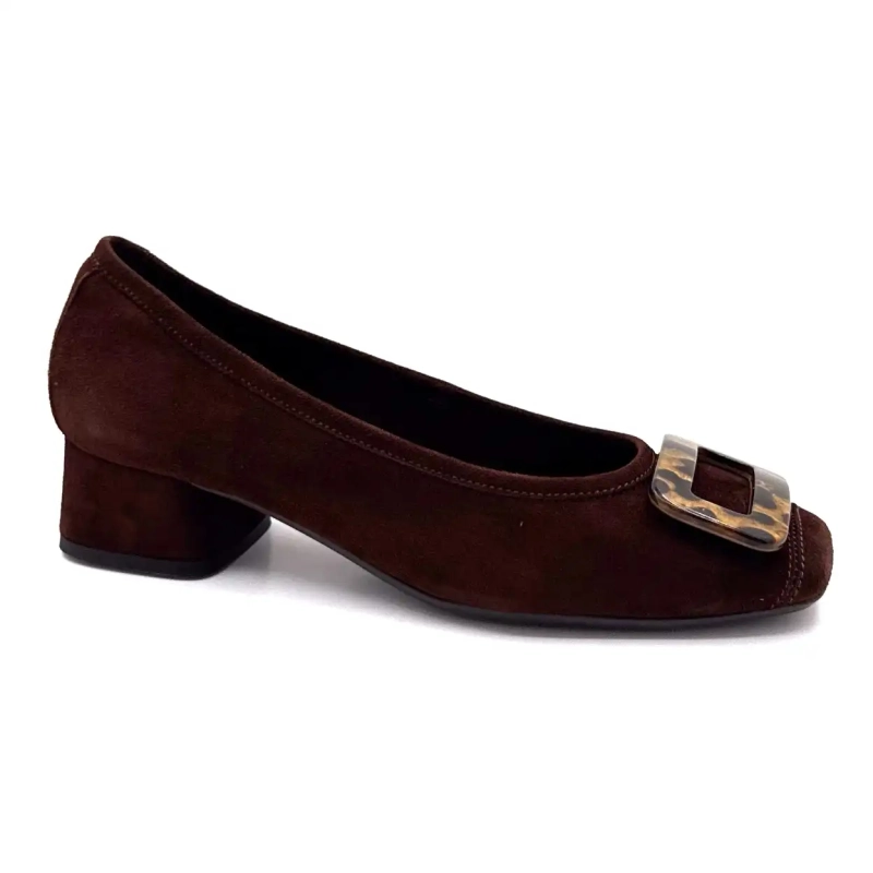 Reqins Kornelia Suede Brown Ivoire Chaussures