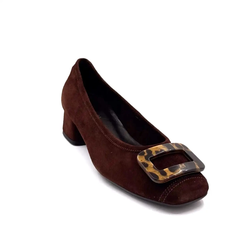 Reqins Kornelia Suede Bruin Ivoire Chaussures