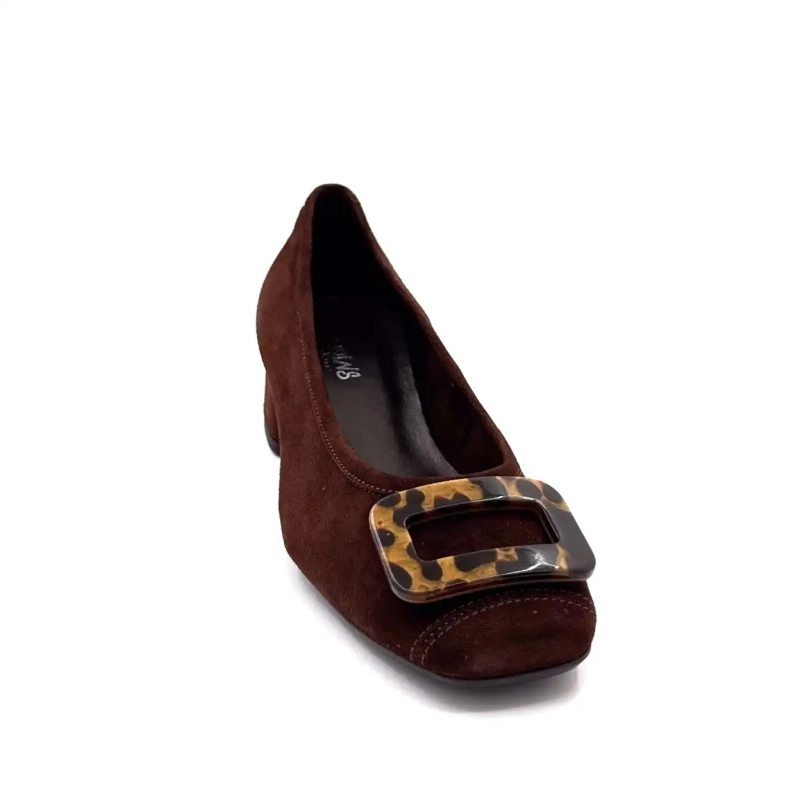 Reqins Kornelia Daim Marron Ivoire Chaussures