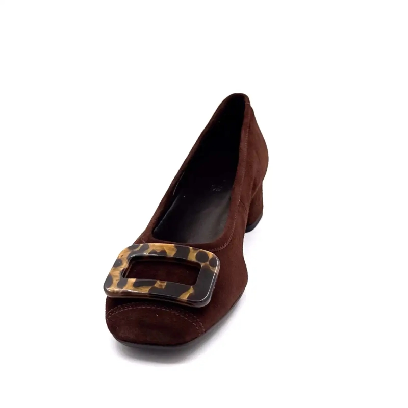 Reqins Kornelia Daim Marron Ivoire Chaussures