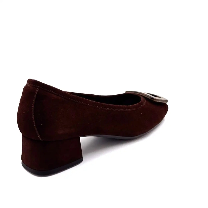 Reqins Kornelia Daim Marron Ivoire Chaussures