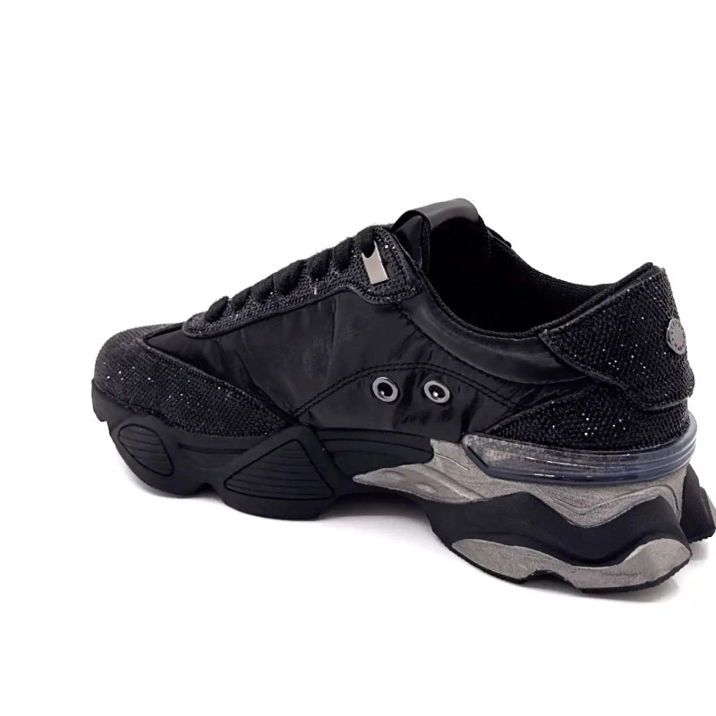 Steve Madden Setback-R Nylon com strass preto e cinza Ivoire Chaussures