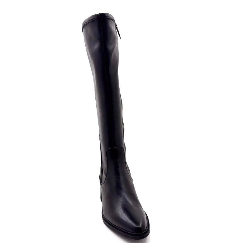 Regarde Le Ciel Elettra 04 sort læder Ivoire Chaussures