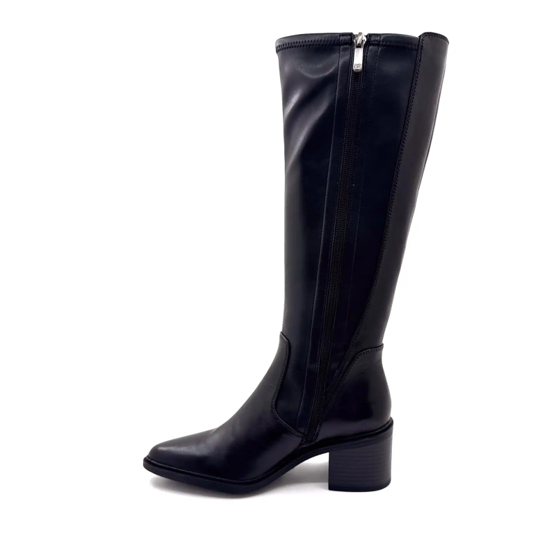 Regarde Le Ciel Elettra 04 din piele neagră Ivoire Chaussures