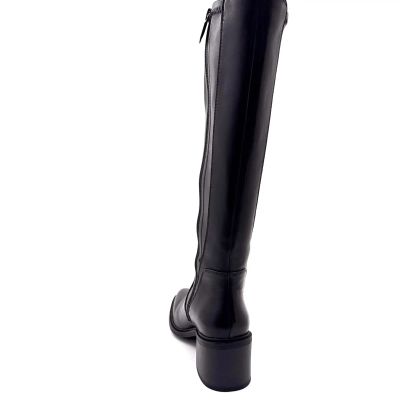 Regarde Le Ciel Elettra 04 Black Leather Ivoire Chaussures