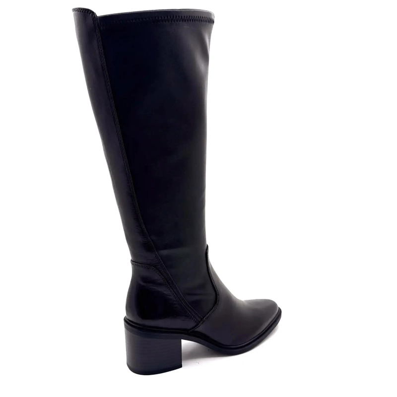 Regarde Le Ciel Elettra 04 Pelle Nera Ivoire Chaussures