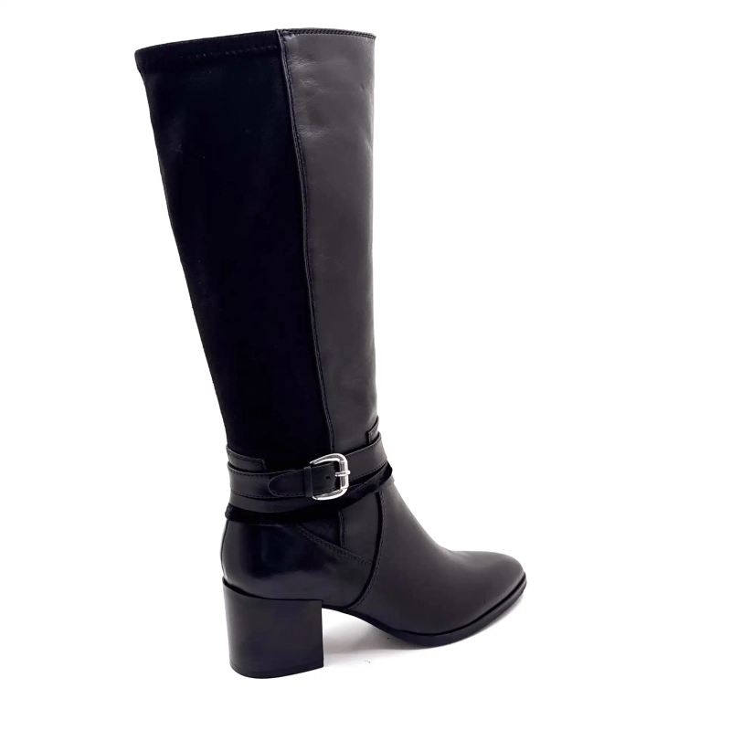 Regarde Le Ciel Taylor 46 Cuir Noir Ivoire Chaussures