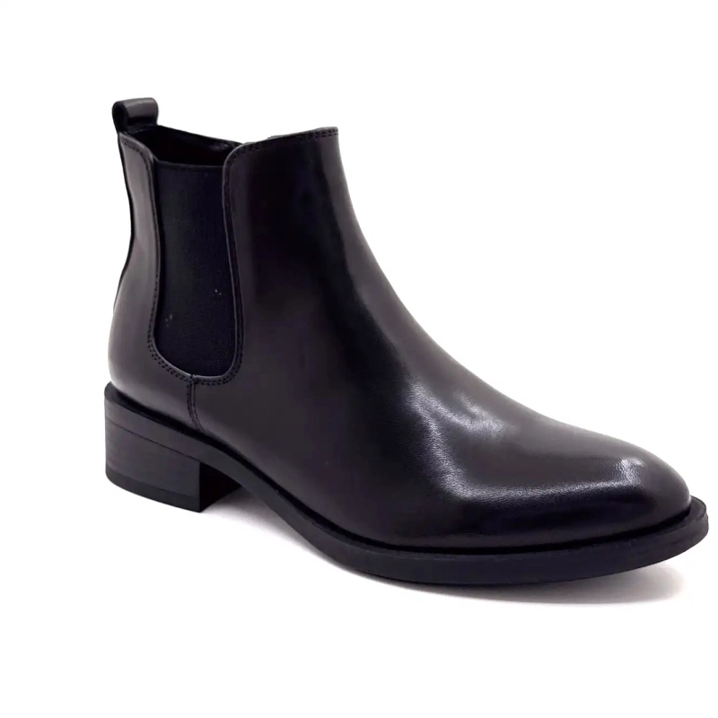 Regarde Le Ciel Tessy 01 Czarna skóra Ivoire Chaussures