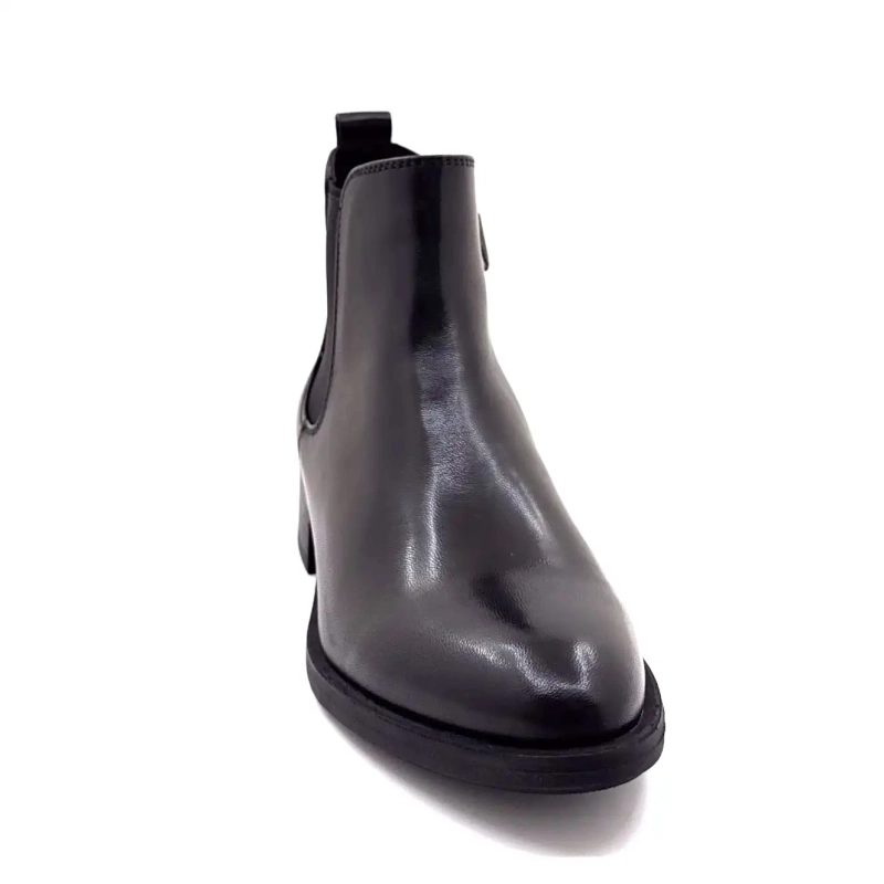 Regarde Le Ciel Tessy 01 Sort Læder Ivoire Chaussures