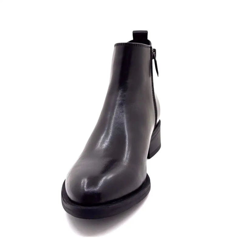 Regarde Le Ciel Tessy 01 Sort Læder Ivoire Chaussures