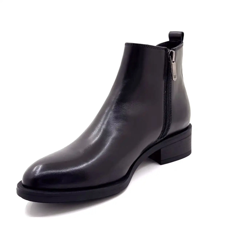 Regarde Le Ciel Tessy 01 svart skinn Ivoire Chaussures