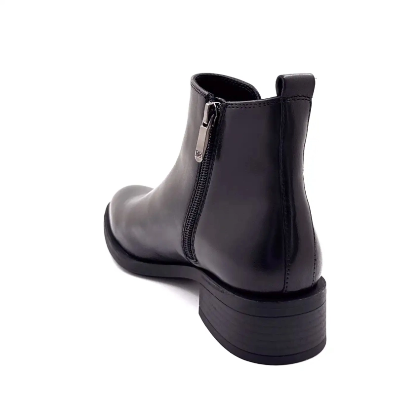 Regarde Le Ciel Tessy 01 Couro Preto Ivoire Chaussures