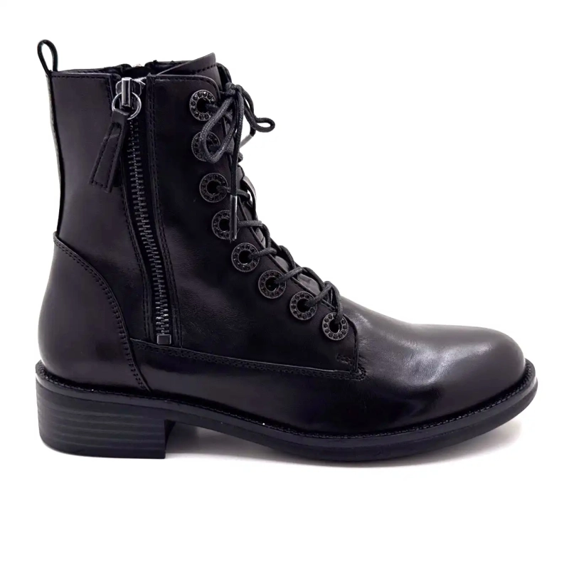 Regarde Le Ciel Roxana 49 Μαύρο Δερμάτινο Ivoire Chaussures