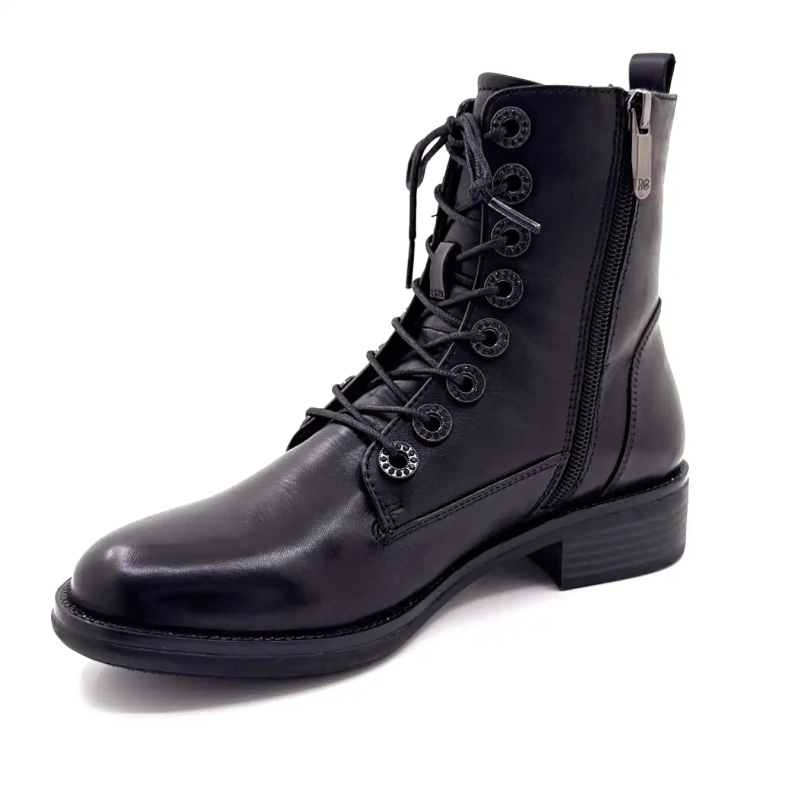 Regarde Le Ciel Roxana 49 Μαύρο Δερμάτινο Ivoire Chaussures