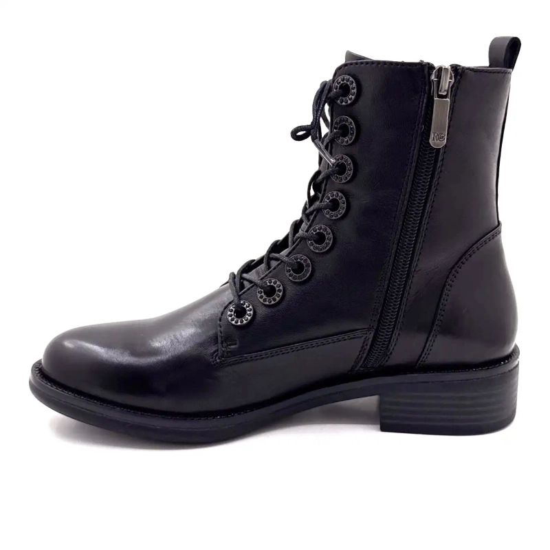 Regarde Le Ciel Roxana 49 Cuir Noir Ivoire Chaussures