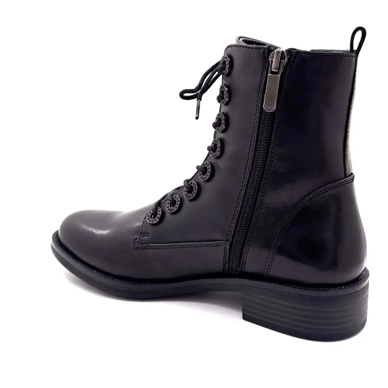 Regarde Le Ciel Roxana 49 Μαύρο Δερμάτινο Ivoire Chaussures