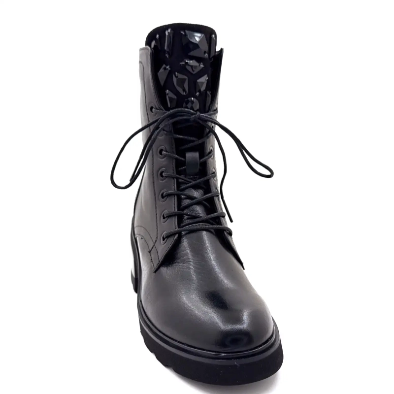 Regarde Le Ciel Marcy 01 Μαύρο Δερμάτινο Ivoire Chaussures