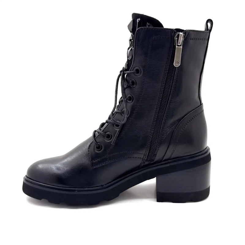 Regarde Le Ciel Marcy 01 Μαύρο Δερμάτινο Ivoire Chaussures