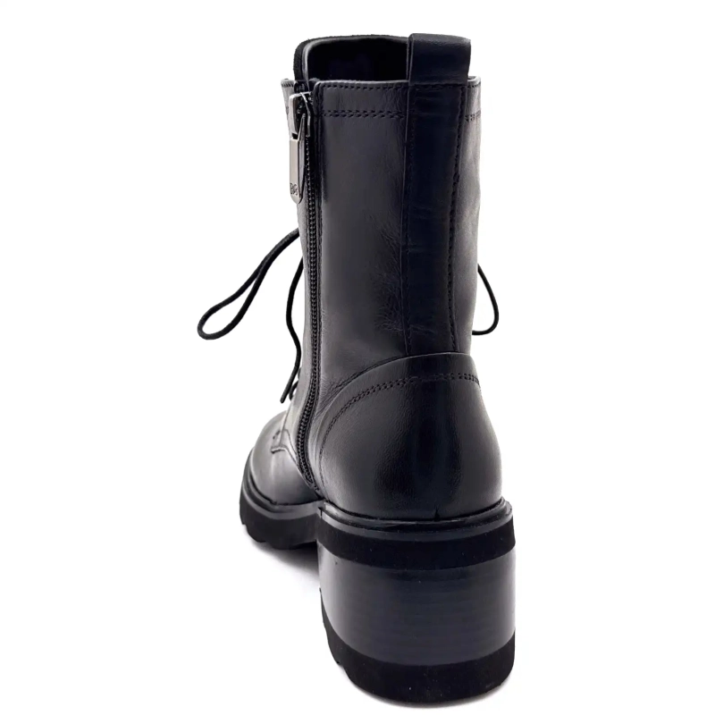 Regarde Le Ciel Marcy 01 Cuir Noir Ivoire Chaussures