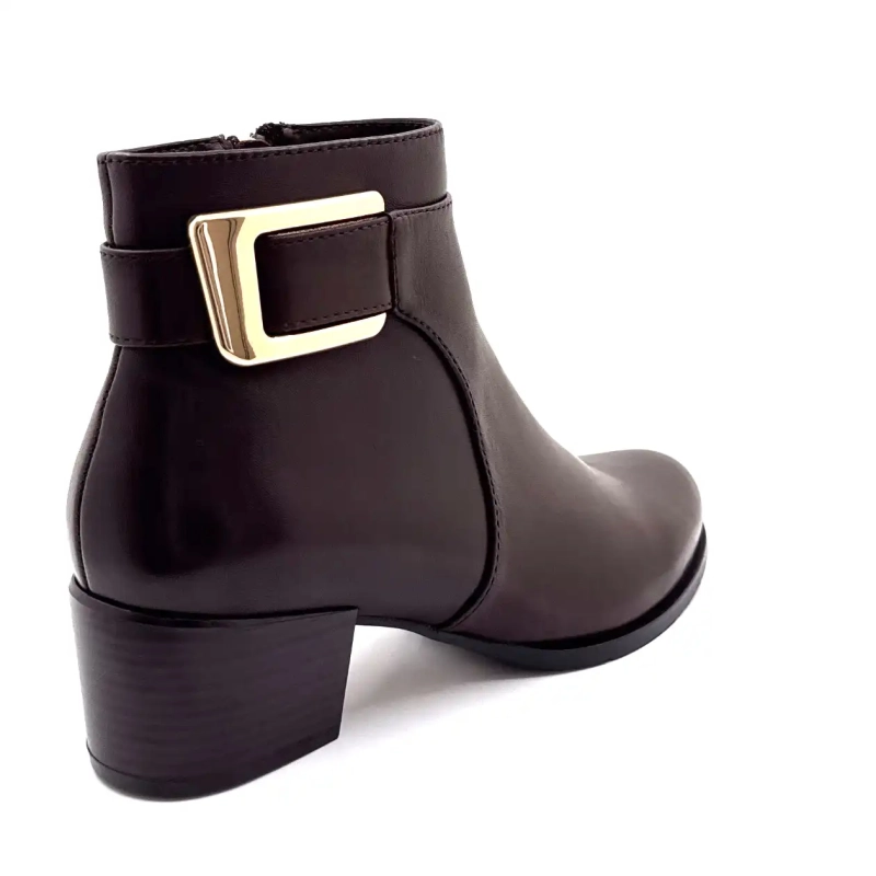 Regarde Le Ciel Jolene 27 Couro Marrom Ivoire Chaussures