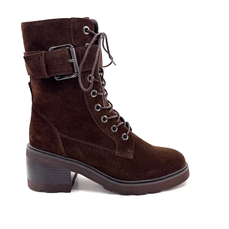 Regarde Le Ciel Marcy 05 Σκούρο Σοκολατί Καφέ Σουέτ Ivoire Chaussures