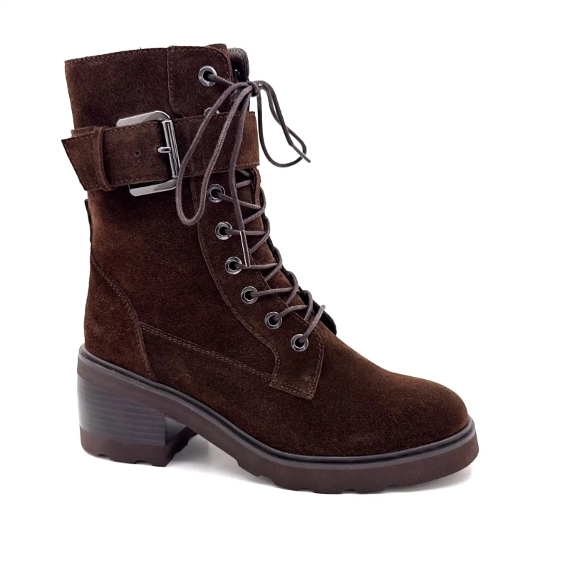 Regarde Le Ciel Marcy 05 Dark Chocolate Brown Suede Ivoire Chaussures