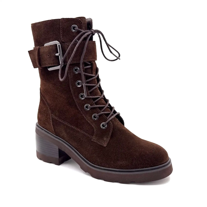 Regarde Le Ciel Marcy 05 Daim Marron Chocolat Ivoire Chaussures
