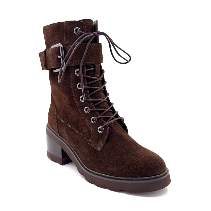 Regarde Le Ciel Marcy 05 Donker Chocolade Bruin Suède Ivoire Chaussures