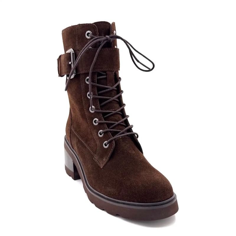 Regarde Le Ciel Marcy 05 Mørk sjokoladebrun semsket skinn Ivoire Chaussures