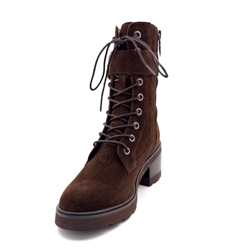 Regarde Le Ciel Marcy 05 Mørk sjokoladebrun semsket skinn Ivoire Chaussures