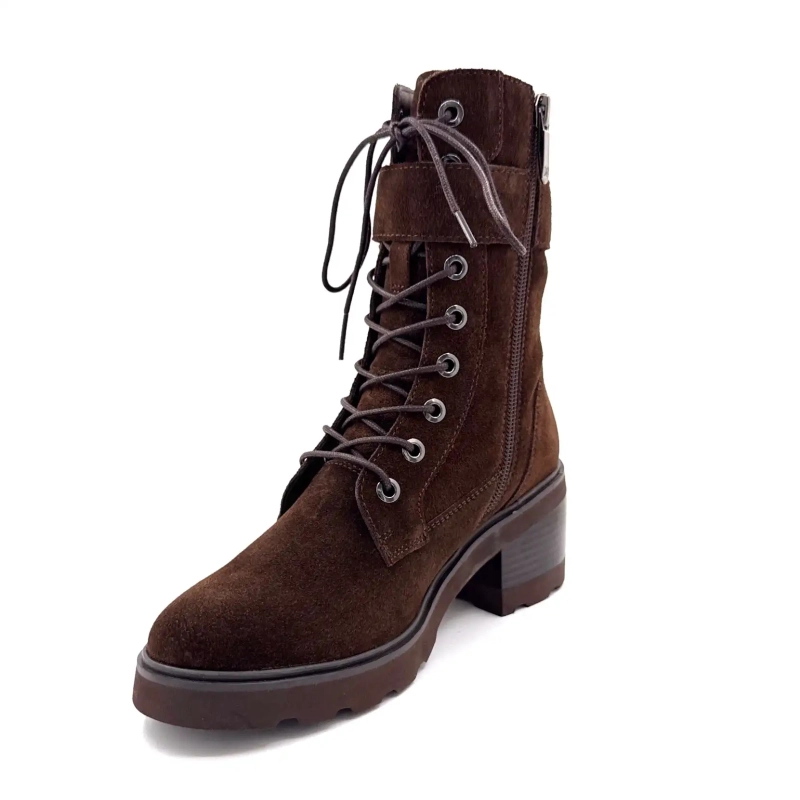 Regarde Le Ciel Marcy 05 Σκούρο Σοκολατί Καφέ Σουέτ Ivoire Chaussures