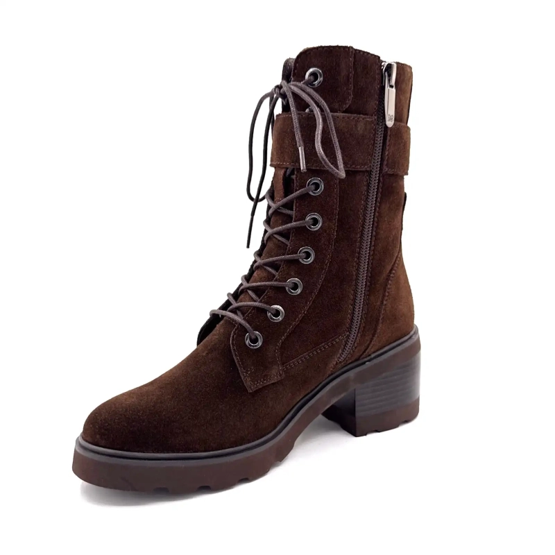 Regarde Le Ciel Marcy 05 Donker Chocolade Bruin Suède Ivoire Chaussures