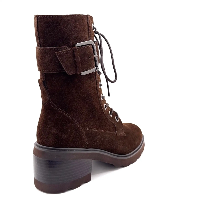 Regarde Le Ciel Marcy 05 Suede maro ciocolatiu închis Ivoire Chaussures