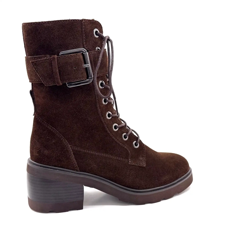 Regarde Le Ciel Marcy 05 Ciemny Czekoladowy Brąz Zamsz Ivoire Chaussures