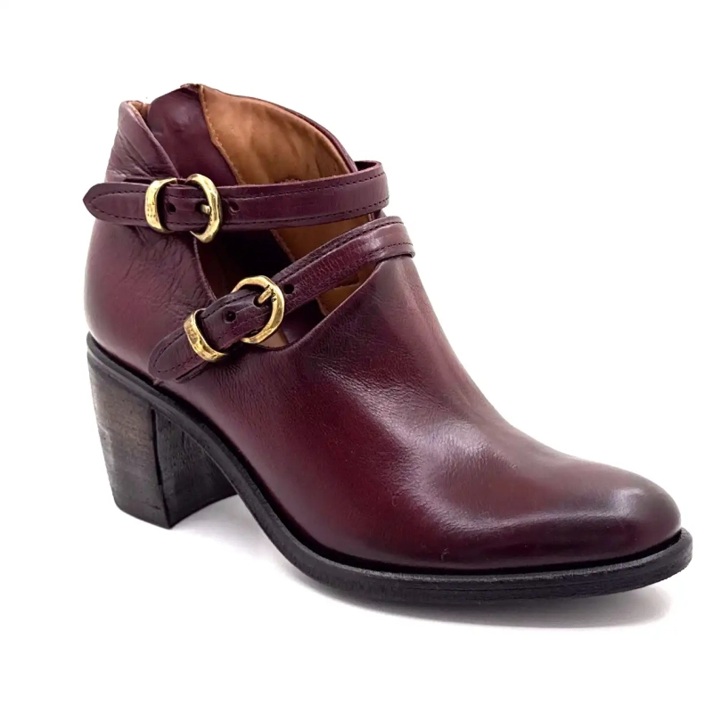 AS98 B82117 101 6580 Bordeaux læder Ivoire Chaussures