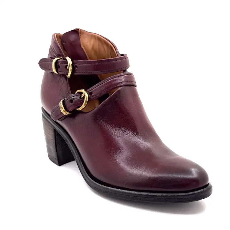 AS98 B82117 101 6580 Piele Bordeaux Ivoire Chaussures