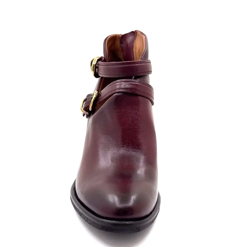 AS98 B82117 101 6580 Bordó bőr Ivoire Chaussures