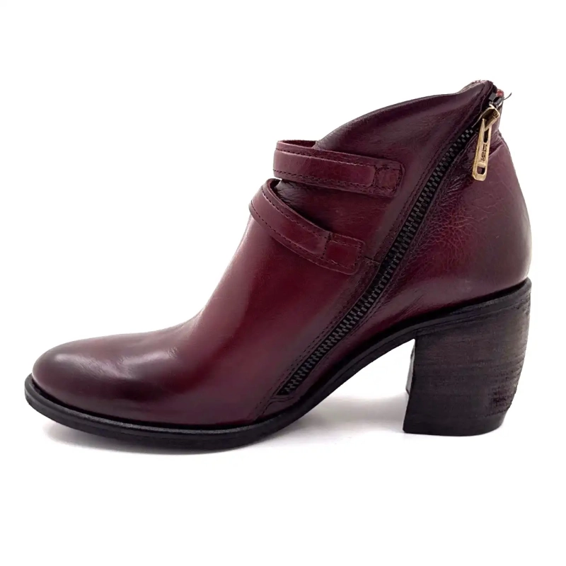 AS98 B82117 101 6580 Skóra bordowa Ivoire Chaussures