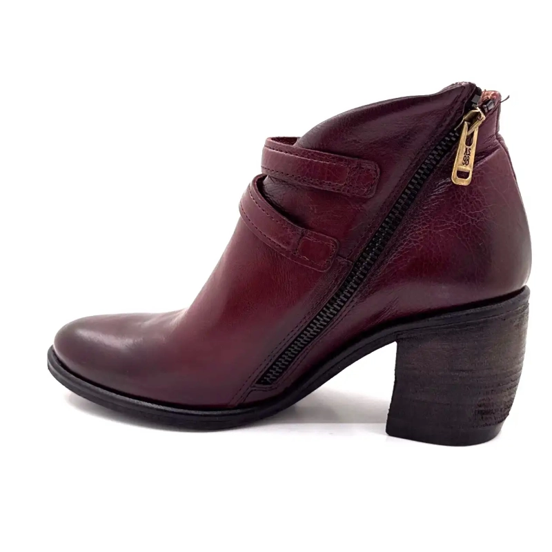 AS98 B82117 101 6580 Skóra bordowa Ivoire Chaussures