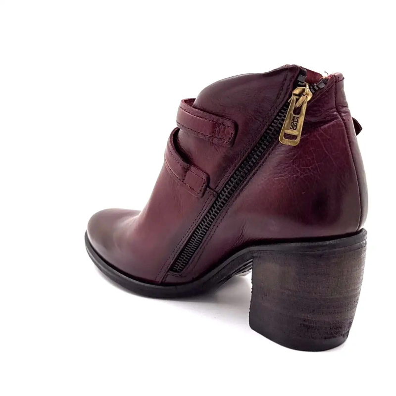 AS98 B82117 101 6580 Bordeaux Leder Ivoire Chaussures