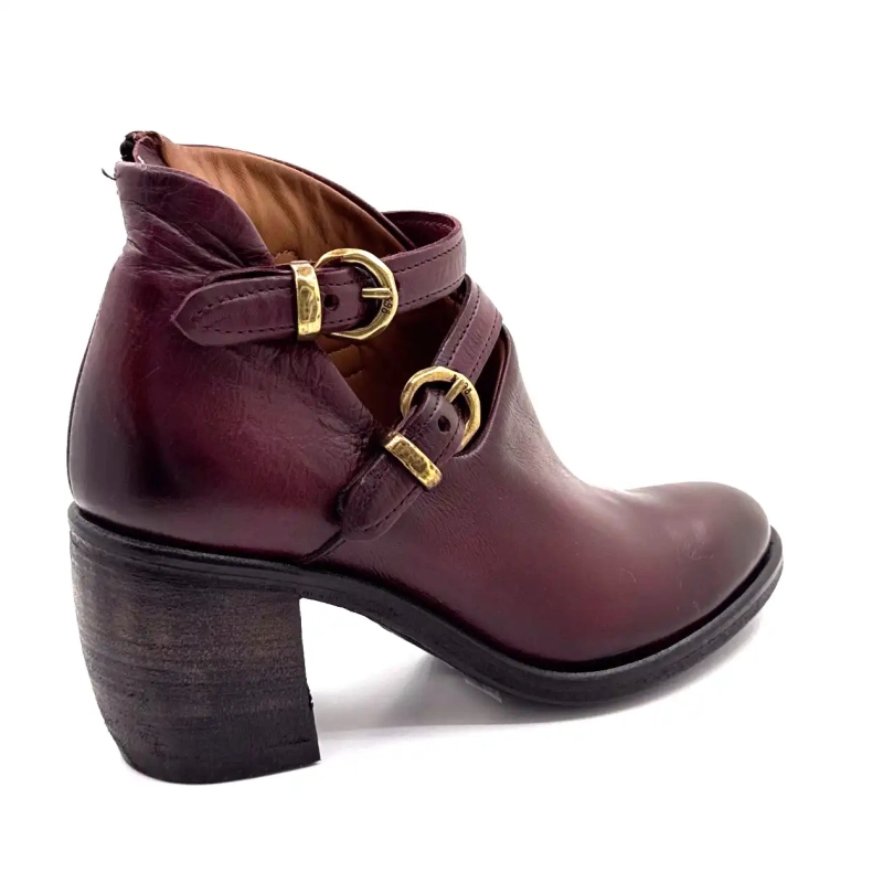 AS98 B82117 101 6580 Bordeaux læder Ivoire Chaussures