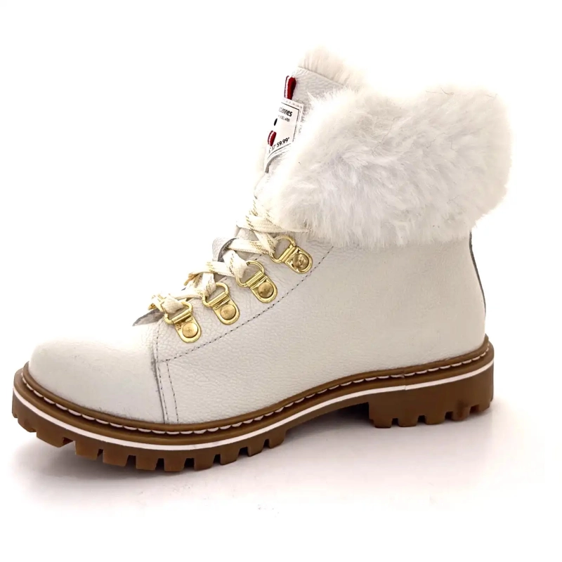 Les Tropéziennes 022158 Cordones Cuero Blanco Ivoire Chaussures