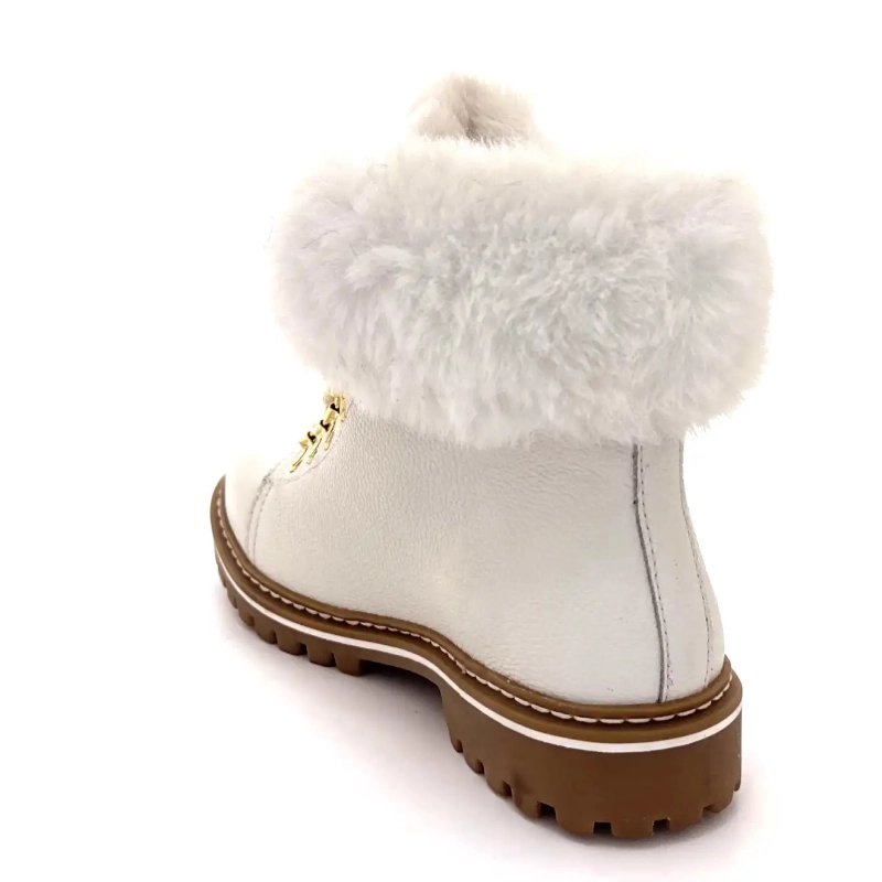 Les Tropéziennes 022158 Lacen Cuir Blanc Ivoire Chaussures