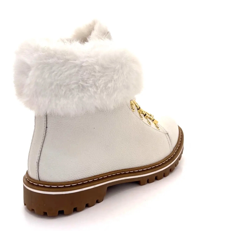 Les Tropéziennes 022158 Laced White Leather Ivoire Chaussures