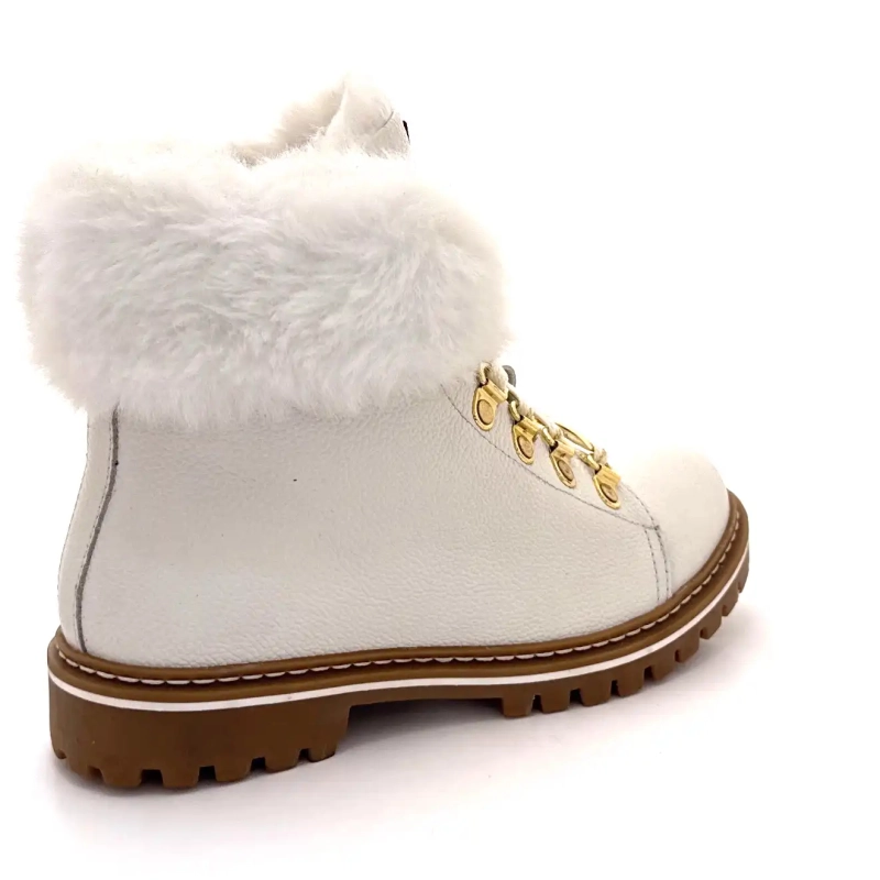 Les Tropéziennes 022158 Laced White Leather Ivoire Chaussures